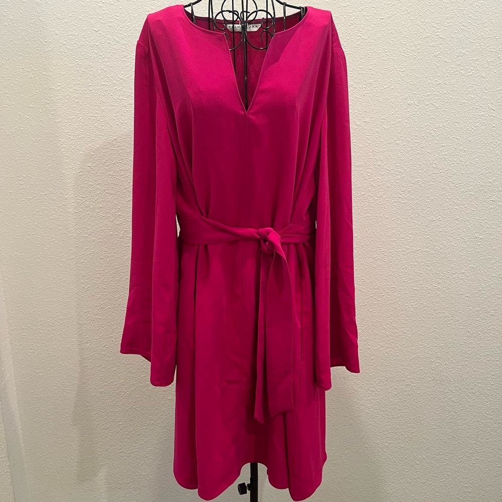 Trina Turk Fuchsia Long Sleeve Dress
